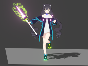 Kiruya momochi 3d anime 3D 모델