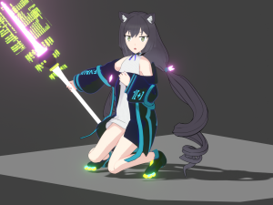 Kiruya momochi 3d anime 3D 모델