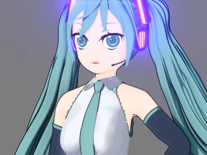 Wokaloid Hatsune Miku Model 3D
