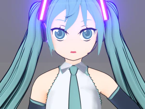 Hatsune Miku vocaloid 3D Model