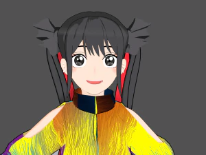 Нова сугая аниме 3D Модель