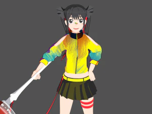 Nowa sugaya anime 3D Model