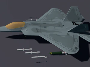 F-22 Raptor Lockheed Martin Model 3D