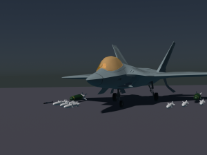 F-22 Raptor Lockheed Martin 3D Модель
