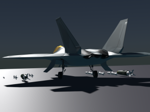 F-22 Raptor Lockheed Martin 3D Модель
