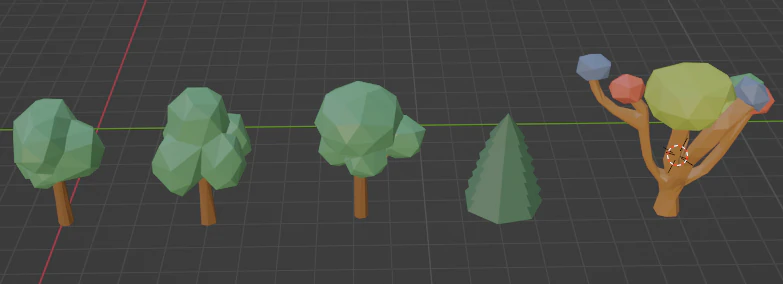 Trees 3D Model .c4d .max .obj .3ds .fbx .stl .blend 