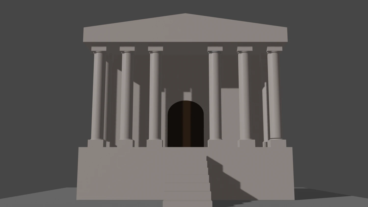 Museum or theater 3D Model .c4d .max .obj .3ds .fbx .stl .blend