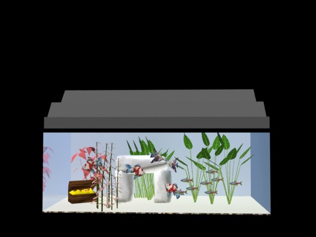 ACUARIO MODELO 2 3D मॉडल .c4d .max .obj .3ds .fbx .stl .blend 