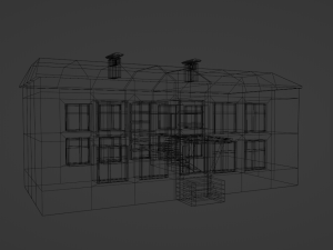 Post-apocalypse Soviet house 3D Модель