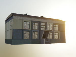 Post-apocalypse Soviet house 3D Модель