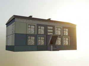 Post-apocalypse Soviet house 3D Model