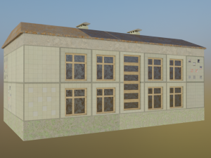 Post-apocalypse Soviet house 3D Модель