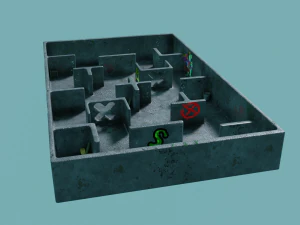 Map for 3d shooters 3D Model
