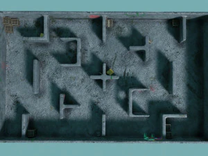Map for 3d shooters 3D Model