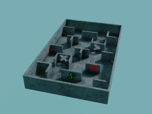 Map for 3d shooters 3D Model