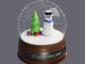 Snow Globe 3D Model