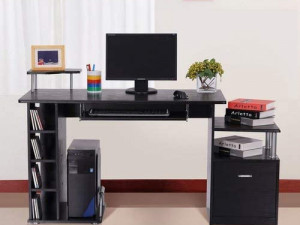 Workstation with Drawer Shelves CPU Storage Rack Home Office Furniture 3D Models