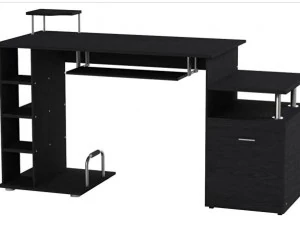 Workstation with Drawer Shelves CPU Storage Rack Home Office Furniture 3D Model