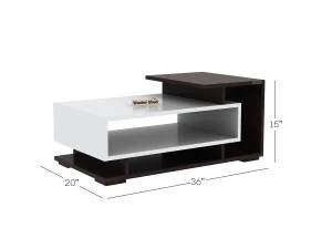 Engineered Wood Coffee Table- Centre Table-Tea Table with Shelves 3D Model