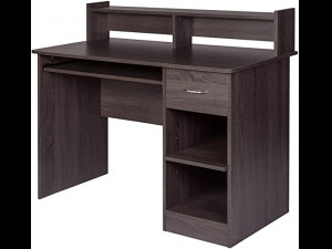OneSpace Essential Computer Desk Hutch with Pull-Out Keyboard Modèle 3D