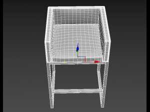 Manhattan Comfort Embassy Mid Century Modern Chair 3D Model