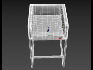 Manhattan Comfort Embassy Mid Century Modern Chair 3D Model
