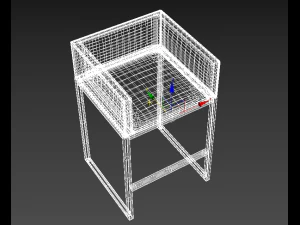 Manhattan Comfort Embassy Mid Century Modern Chair 3D Model