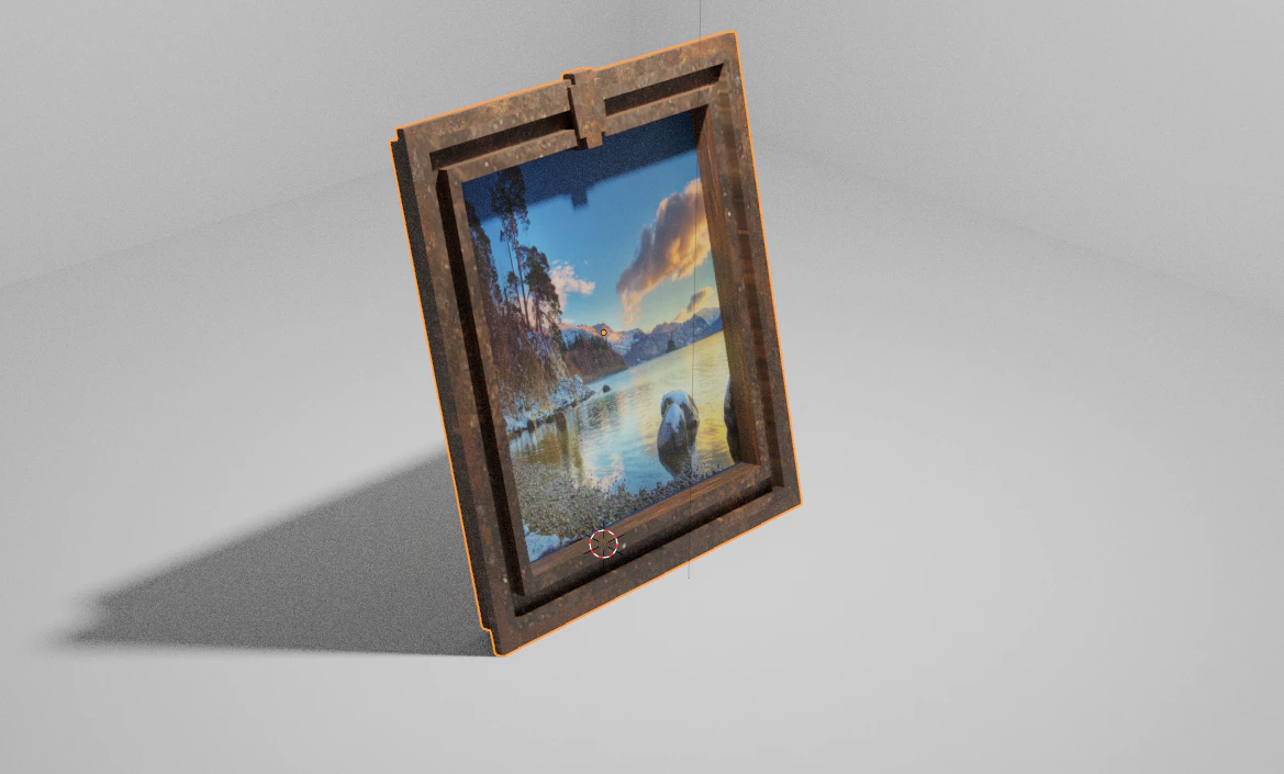 Framed picture 3D Model .c4d .max .obj .3ds .fbx .stl .blend 