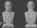 PINHEAD ULTRA-DETAILED PRE-SUPPORTED BUST 3D MODEL 3D Print Models