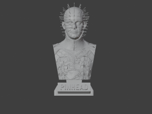PINHEAD ULTRA-DETAILED PRE-SUPPORTED BUST 3D MODEL 3Dプリントモデル