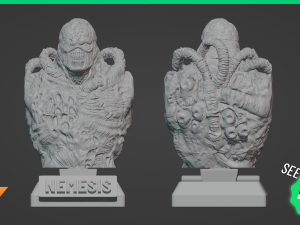 NEMESIS ULTRA-DETAILED SUPPORT-FREE BUST 3D MODEL 3D Print Model