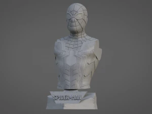 SPIDERMAN ULTRA-DETAILED SUPPORT-FREE BUST 3D MODEL 3D Print Model