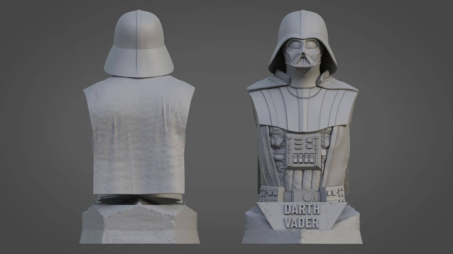 DARTH VADER CRANE ULTRA-DETAILED SUPPORT-FREE BUST 3D MODEL 3D Print Model .c4d .max .obj .3ds .fbx .stl .blend 