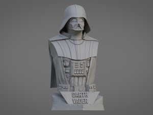 DARTH VADER CRANE ULTRA-DETAILED SUPPORT-FREE BUST 3D MODEL 3Dプリントモデル