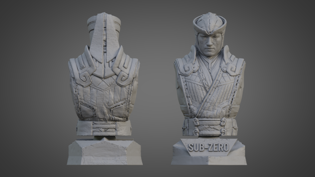 SUB-ZERO ULTRA-DETAILED SUPPORT-FREE BUST 3D MODEL 3D Принт Модель .c4d .max .obj .3ds .fbx .stl .blend 