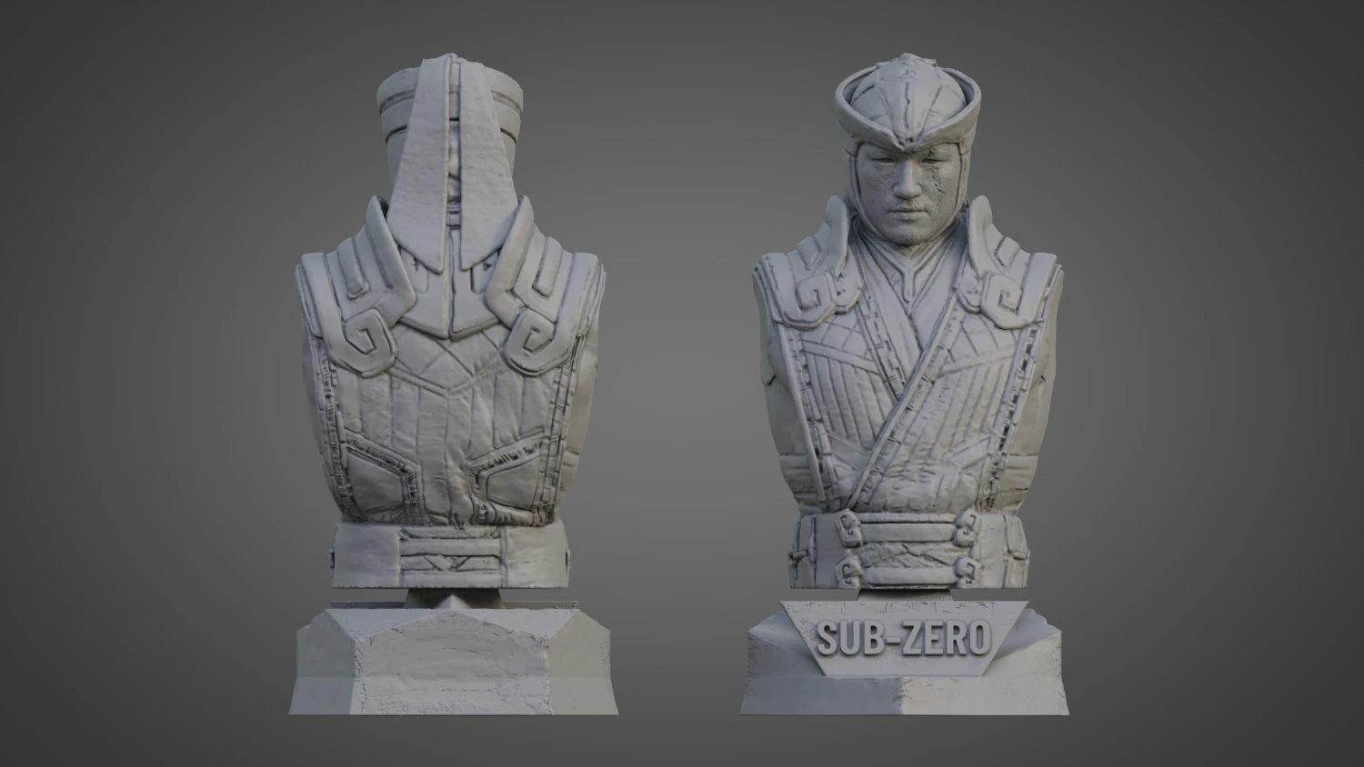SUB-ZERO ULTRA-DETAILED SUPPORT-FREE BUST 3D MODEL 3D Print Model .c4d .max .obj .3ds .fbx .stl .blend 