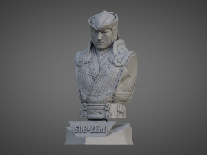SUB-ZERO ULTRA-DETAILED SUPPORT-FREE BUST 3D MODEL 3D Принт Модель