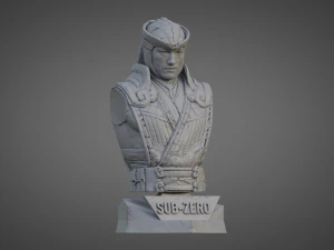 SUB-ZERO ULTRA-DETAILED SUPPORT-FREE BUST 3D MODEL 3D Print Model