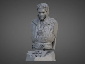 DOCTOR STRANGE ULTRA-DETAILED SUPPORT-FREE BUST 3D MODEL Modèles 3D en vedette