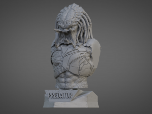 PREDATOR UNMASK ULTRA-DETAILED SUPPORT-FREE BUST 3D MODEL 3D-printmodel