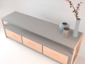 TV stand 3D Модель