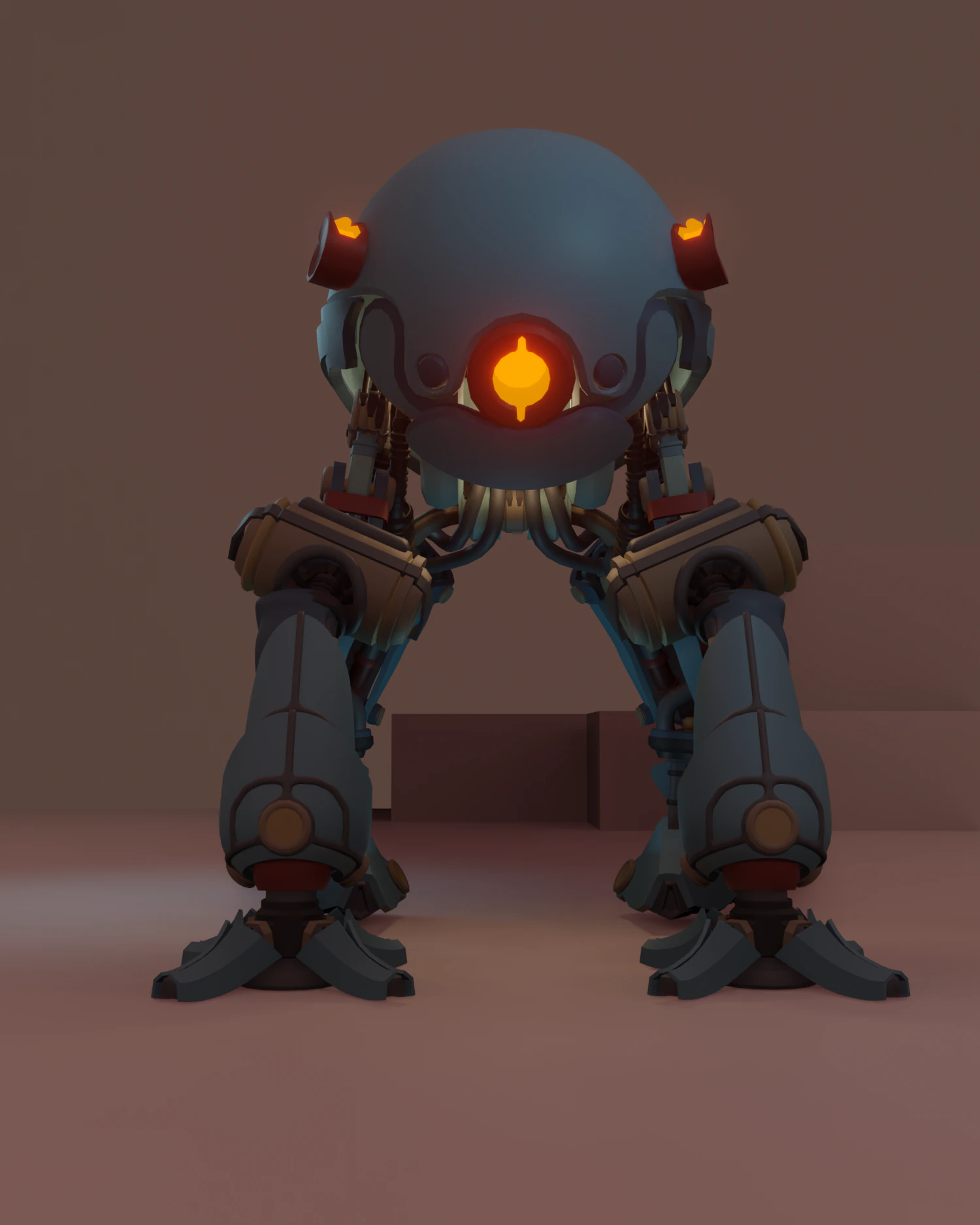 Robot martian 3D Model .c4d .max .obj .3ds .fbx .stl .blend 