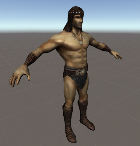 Barbarian Hero Modello 3D .c4d .max .obj .3ds .fbx .stl .blend 