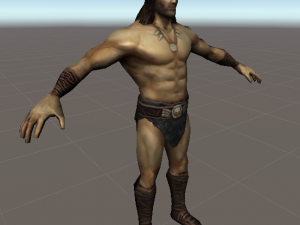 Barbarian Hero Model 3D