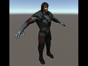 Barbarian Hero 3D Model