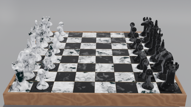 Chess 3D 모델 .c4d .max .obj .3ds .fbx .stl .blend 