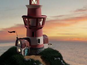 Lighthouse 3D मॉडल