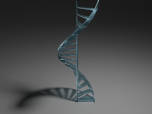 Glass steps 3D Model