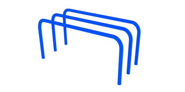 Triple bars Modelo 3D .c4d .max .obj .3ds .fbx .stl .blend 
