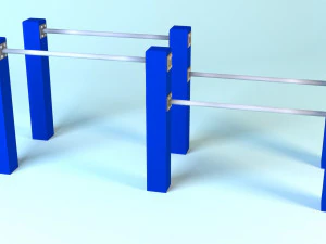 Square bars 3D Model